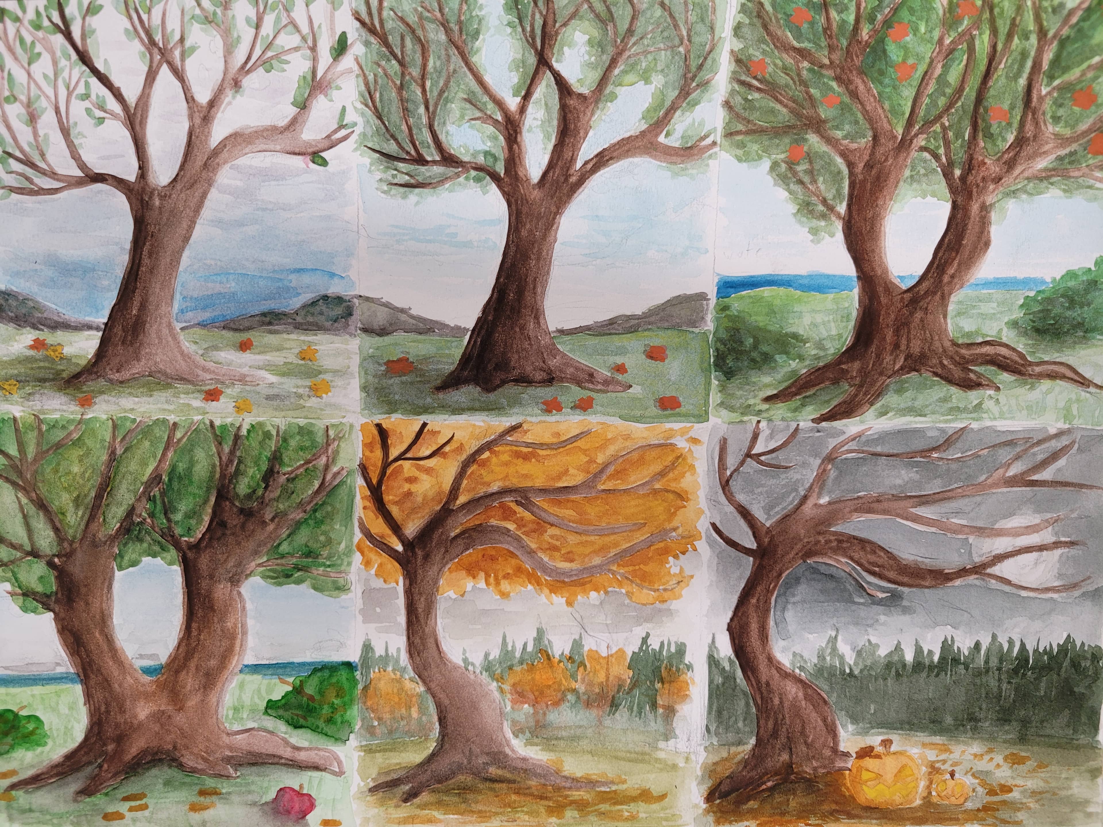Student artwork, Ages 8–10